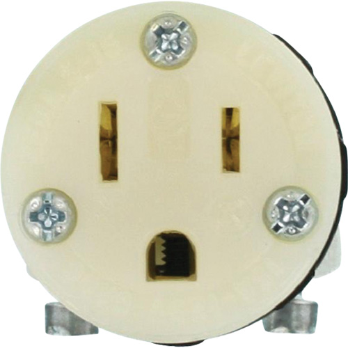 Connecteur de prise de rallonge de qualit&eacute; hospitali&egrave;re, 5-15R, Nylon Meunier Outillage Industriel
