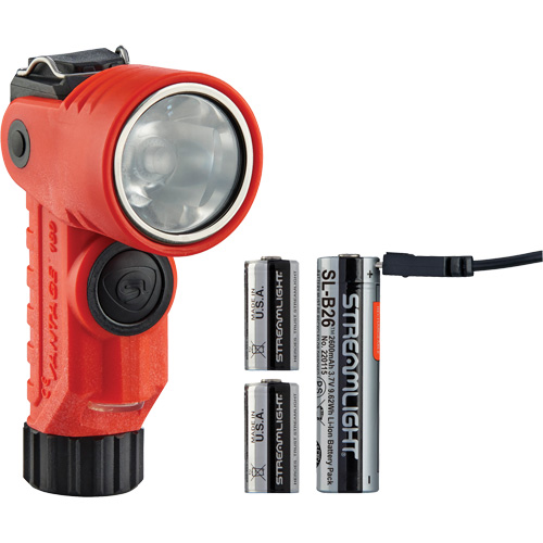 Lame de poche &agrave; alimentation multiple &agrave; angle droit pour casque Vantage 180 X, DEL, Piles Rechargeable/CR123A, Polym&egrave;re de nylon Meunier Outillage Industriel