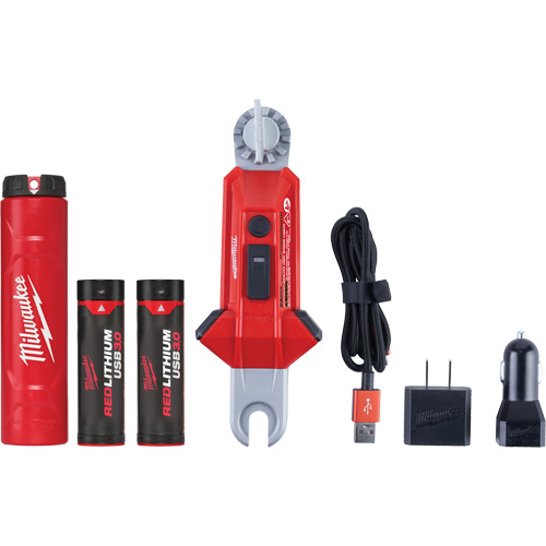 REDLITHIUM USB Utility Hot Stick Light, LED, Rechargeable Batteries, Aluminum Meunier Outillage Industriel