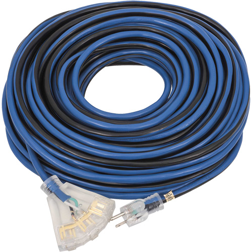 JLEC-12100 Contractor Grade Extension Cord, Indoor/Outdoor, SJTOW, 12 AWG, 15 A, 100' Meunier Outillage Industriel