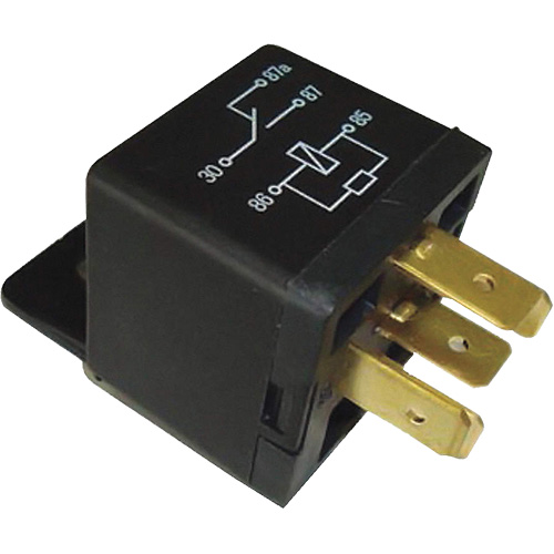 Mini relais unipolaire &agrave; une direction avec r&eacute;sistance, Prise, 40 A, 12 V Meunier Outillage Industriel