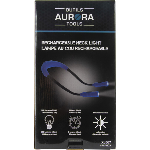 Lampe de travail, Lampe tour de cou, Rechargeable, 300 lumens Meunier Outillage Industriel