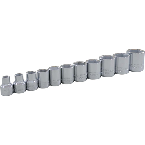 Jeu de douilles SAE, 11 Mcx, Prise de 3/8" Meunier Outillage Industriel