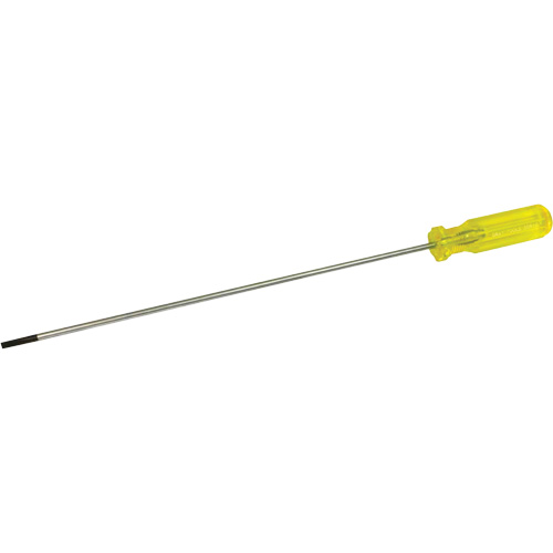 Tournevis &agrave; fente d'&eacute;lectricien, Tige de 3/16", Ronde, 15-1/2" lo, Prise en Plastique Meunier Outillage Industriel