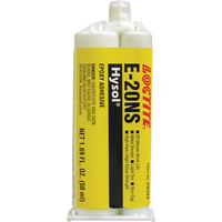 &eacute;poxyde Hysol E-20NS, Deux composants, Cartouche double, 120 g, Havane Meunier Outillage Industriel