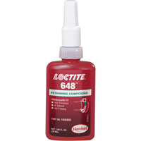 648™ High Strength/Rapid Cure Retaining Compounds, 50 ml, Bottle, Green AF077 | Meunier Outillage Industriel