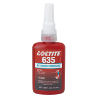 Loctite<sup>®</sup> 635 Retaining Compound, 50 ml, Bottle, Green AF273 | Meunier Outillage Industriel