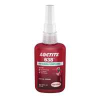 Loctite<sup>®</sup> 638 Retaining Compound, 50 ml, Bottle, Green AF279 | Meunier Outillage Industriel