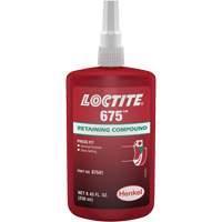 Loctite<sup>®</sup> 675 Threadlocker, 250 ml, Bottle, Green AF312 | Meunier Outillage Industriel
