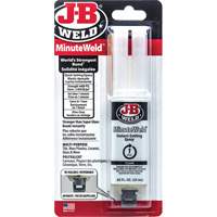 Adh&eacute;sif MinuteWeld, 25 ml, Seringue, Deux composants, Transparent Meunier Outillage Industriel