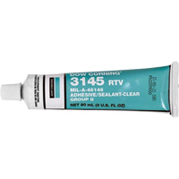 Scellant adh&eacute;sif &agrave; la silicone Dowsil RTV 3145 MIL-A-46146, Tube, Transparent Meunier Outillage Industriel