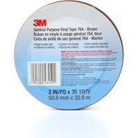 764 General-Purpose Vinyl Tape, 50.8 mm (2") W x 32.9 m (108') L, 5 mils, Brown Meunier Outillage Industriel