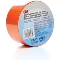 764 General-Purpose Vinyl Tape, 50.8 mm (2") W x 32.9 m (108') L, 5 mils, Orange Meunier Outillage Industriel