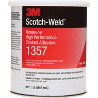 Neoprene High-Performance Contact Adhesive, Can, 32 fl. oz., Grey Meunier Outillage Industriel