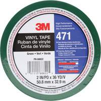 Ruban en vinyle 471, 50,8 mm (2") la x 32,9 m (108') lo, 5,2 mils, Vert Meunier Outillage Industriel
