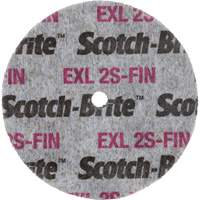 Meule homog&egrave;ne Scotch-Brite EXL, 3" x 1/2", Arbre de 1/4" Meunier Outillage Industriel