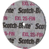 Meule homog&egrave;ne Scotch-Brite EXL, 3" x 1/2", Arbre de 1/4" Meunier Outillage Industriel