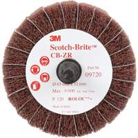 Disque combin&eacute; Scotch-Brite, 2-1/2" dia., Grain 120, Oxyde d'aluminium Meunier Outillage Industriel