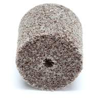 Meule d'abrasion et de polissage unitaris&eacute;e Scotch-Brite, 1" x 1", Arbre de 3/16"-7, Grain de Moyen, Oxyde d'aluminium Meunier Outillage Industriel