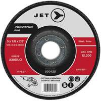 Powerplus DUO Cutting/Grinding Wheel, 4-1/2" x 1/8", 7/8" Arbor, Type 27, A30DUO Grit Meunier Outillage Industriel