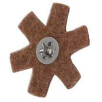 Disque abrasif en forme d'&eacute;toile pour pr&eacute;paration de surface Abrasotex , 3" dia., Grain Cors&eacute;, Oxyde d'aluminium Meunier Outillage Industriel