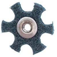 Disque abrasif en forme d'&eacute;toile pour pr&eacute;paration de surface Abrasotex , 3" dia., Grain Tr&egrave;s fin, Oxyde d'aluminium Meunier Outillage Industriel