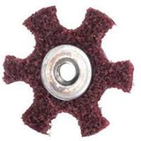 Disque abrasif en forme d'&eacute;toile pour pr&eacute;paration de surface Abrasotex , 4" dia., Grain Moyen, Oxyde d'aluminium Meunier Outillage Industriel
