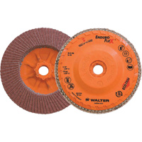Disque &agrave; lamelles Enduro-Flex, 4-1/2" x 5/8"-11, Type 27, Grain 60, Alumine de zirconium Meunier Outillage Industriel