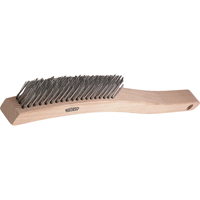 V-Trim Long Handle Scratch Brushes, Stainless Steel, 3 x 19 Wire Rows, 13-3/4" Long Meunier Outillage Industriel