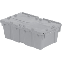 Flipak&reg; Polyethylene Plastic (PE) Distribution Containers, 19.7" x 11.8" x 7.3", Grey Meunier Outillage Industriel