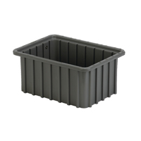 Contenant Divider Box, Poly&eacute;thyl&egrave;ne, 9,8" la x 7,3" p x 5" h, Gris Meunier Outillage Industriel