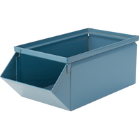 Steel Bin, 100 lbs. Cap., 4-1/2" W x 8" D x 4-1/2" H, Blue Meunier Outillage Industriel