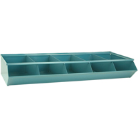 Sectional Bin Units, 100 lbs. Cap., 37" W x 15-1/2" D x 6" H, Blue Meunier Outillage Industriel