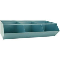 Sectional Bin Units, 100 lbs. Cap., 37" W x 20-1/2" D x 9-1/2" H, Blue Meunier Outillage Industriel