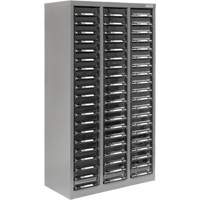 Casiers pour pi&egrave;ces KPC-300, Acier galvanis&eacute;, 60 tiroirs, 21-3/10" x 10-2/5" x 36-9/10", Gris Meunier Outillage Industriel