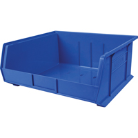 Plastic Bin, 16-1/2" W x 11" H x 18" D, Blue CB117 | Meunier Outillage Industriel