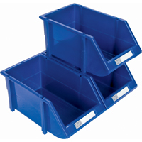 Bac empilable & &agrave; suspendre, 4-13/16" la, 3-3/16" h x 7-1/8" p, Bleu Meunier Outillage Industriel