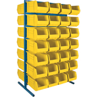 Double-Sided Stationary Bin Rack, 36" W x 24" D x 61" H, 56 Bins Meunier Outillage Industriel