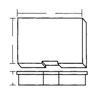 Compartment Case, Plastic, 15-1/2" W x 11-3/4" D x 2-1/2" H, Grey CB498 | Meunier Outillage Industriel