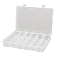 Compact Polypropylene Compartment Cases, 13-1/8" W x 9" D x 2-5/16" H, 6 Compartments CB507 | Meunier Outillage Industriel