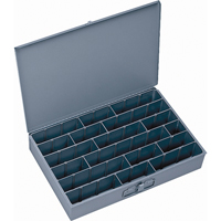 Compartment Scoop Boxes, 12" W x 18" D x 3" H, 17 Compartments CB625 | Meunier Outillage Industriel
