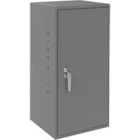 Armoires utilitaires, Acier, 2 Tablettes, 30" h x 13-3/4" la x 12-3/4" P, Gris Meunier Outillage Industriel