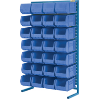 Single-Sided Stationary Bin Rack, 36" W x 12" D x 61" H, 28 Bins Meunier Outillage Industriel