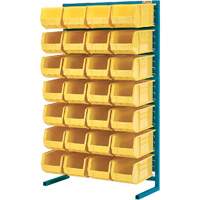 Single-Sided Stationary Bin Rack, 36" W x 12" D x 61" H, 28 Bins Meunier Outillage Industriel