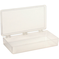 K-Resin Compartment Box, Plastic, 4" W x 8" D x 1-3/16" H, Transparent CB709 | Meunier Outillage Industriel