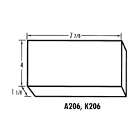 K-Resin Compartment Box, Plastic, 4" W x 8" D x 1-3/16" H, Transparent CB709 | Meunier Outillage Industriel