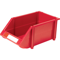 Bac empilable & &agrave; suspendre, 8-3/16" la, 6-3/16" h x 14" p, Rouge Meunier Outillage Industriel