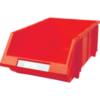 Bac empilable & &agrave; suspendre, 11-13/16" la, 7" h x 17-11/16" p, Rouge Meunier Outillage Industriel