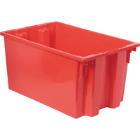 Stack & Nest Totes, 12" x 23.5" x 15.5", Red Meunier Outillage Industriel