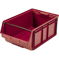Contenants g&eacute;ants empilables, 18,375" la x 29" p x 11,875" h, Rouge Meunier Outillage Industriel
